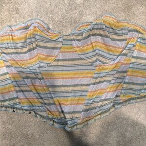 Urban Outfitters Multicolor Strapless Top